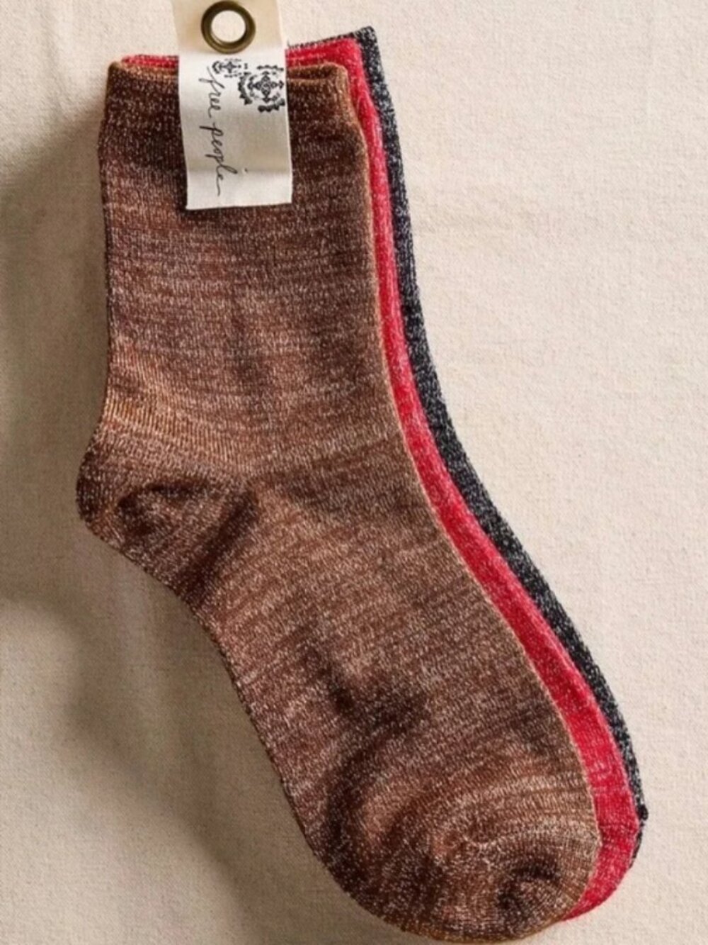 NWT Free People Lurex Socks